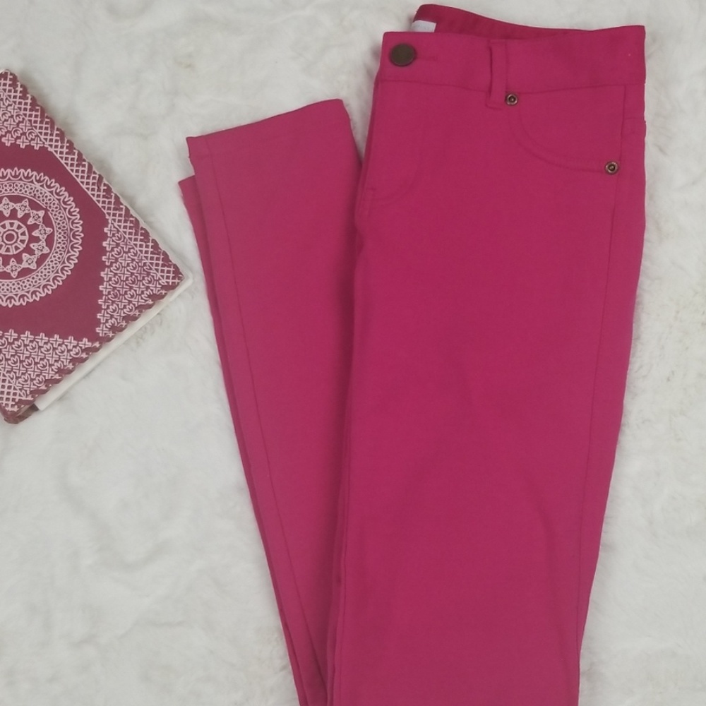 New York & Company Pink Stretch Jeans
